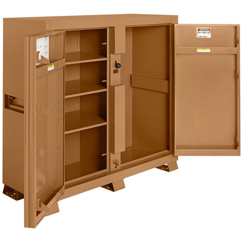 Model 111 Jobsite Cabinet with Padlock, Steel, 47.5 Cubic Feet, Tan Advanced Consulting and Training Ltd.