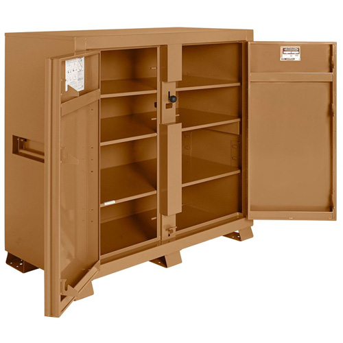 Model 139 Jobsite Cabinet with Padlock, Steel, 59.4 Cubic Feet, Tan Advanced Consulting and Training Ltd.