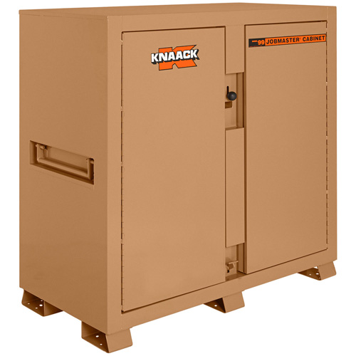 Model 99 Jobsite Cabinet with Double Doors & 2 Padlocks, Steel, 59.4 Cubic Feet, Tan Advanced Consulting and Training Ltd.