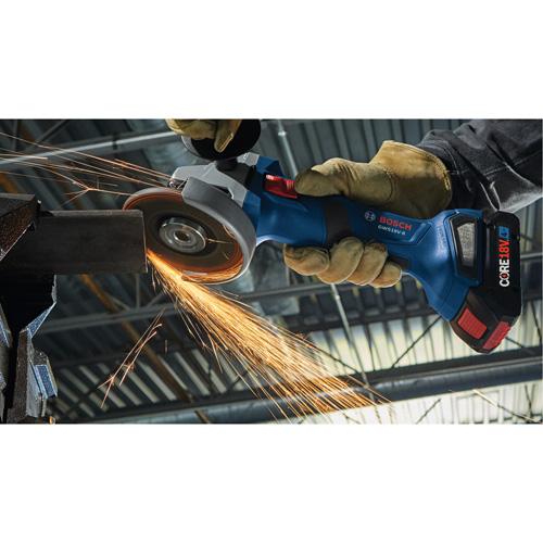 Rectifieuse angulaire sans balais avec interrupteur coulissant, Roue de 4-1/2", 18 V Advanced Consulting and Training Ltd.