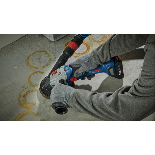 Rectifieuse angulaire sans balais avec interrupteur coulissant, Roue de 4-1/2", 18 V Advanced Consulting and Training Ltd.