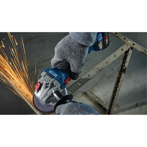 Rectifieuse angulaire sans balais avec interrupteur coulissant, Roue de 4-1/2", 18 V Advanced Consulting and Training Ltd.