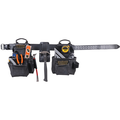 Phantom Collection 4-Piece Heavy-Duty Combo Apron, Leather, Black Advanced Consulting and Training Ltd.
