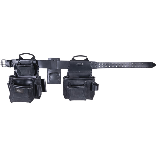 Phantom Collection 4-Piece Heavy-Duty Combo Apron, Leather, Black Advanced Consulting and Training Ltd.
