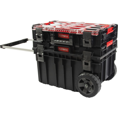 Ensemble roulant de coffres &agrave; outils Arx de 2 morceaux, 23-4/5" x 16" x 20-3/5", Noir Advanced Consulting and Training Ltd.