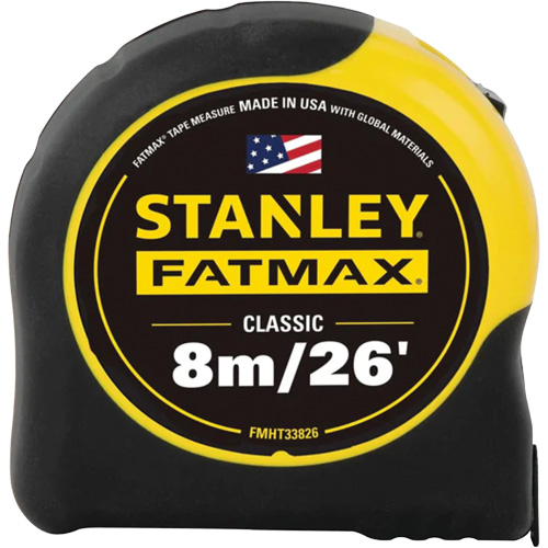 Ruban &agrave; mesurer FATMAX, 1-1/4" x 26'/8 m, Marques de goujon Imp&eacute;rial & m&eacute;trique Advanced Consulting and Training Ltd.