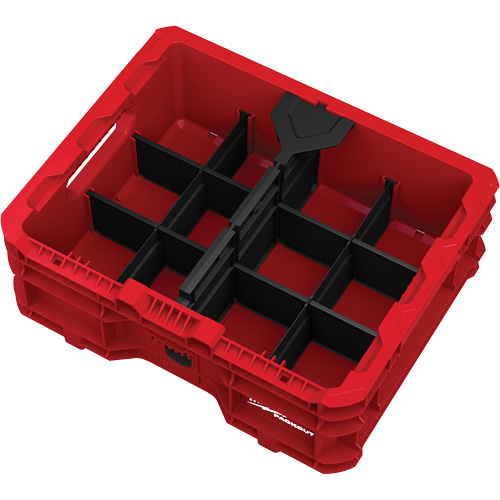 Bac &agrave; profil bas PACKOUT, 15" x 18-5/8" x 6-5/8", Noir/Rouge Advanced Consulting and Training Ltd.