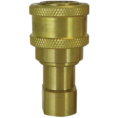 Hydraulic Quick Coupler - Brass Manual Coupler, Brass/Stainless Steel Advanced Consulting and Training Ltd.