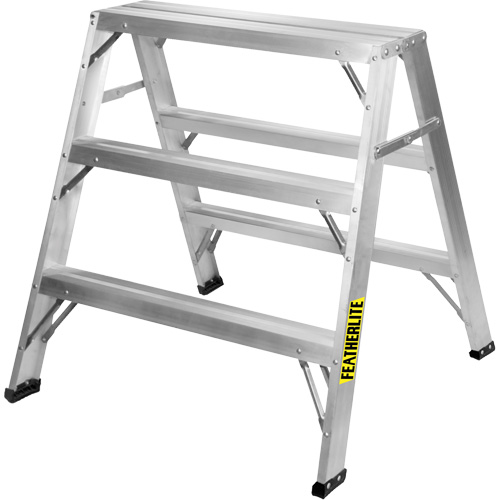 Industrial-Duty Sawhorse, 3' H x 33.3125" W x 31.50" D, 300 lbs. Capacity, Aluminum Advanced Consulting and Training Ltd.
