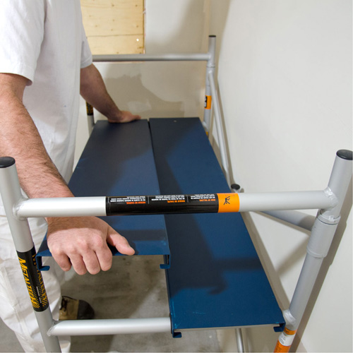 Mobile Work Scaffolding - Mini Scaffoldings, Aluminum Frame, 42" D x 48-1/2" H Advanced Consulting and Training Ltd.