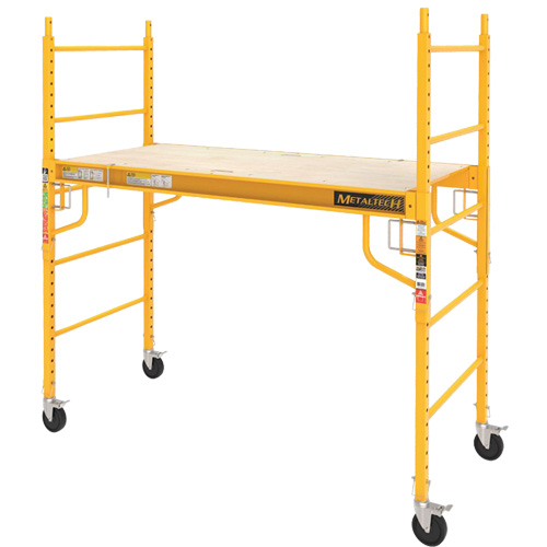 Mobile Work Scaffolding - Maxi Square Scaffolding, Steel Frame, 74" D x 74" H Advanced Consulting and Training Ltd.