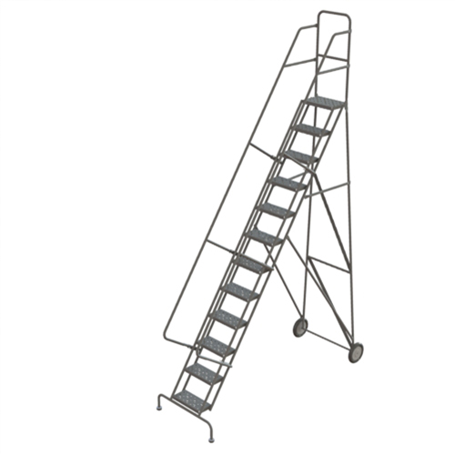 Rolling Ladder, 12 Steps, Serrated, 126" High Advanced Consulting and Training Ltd.
