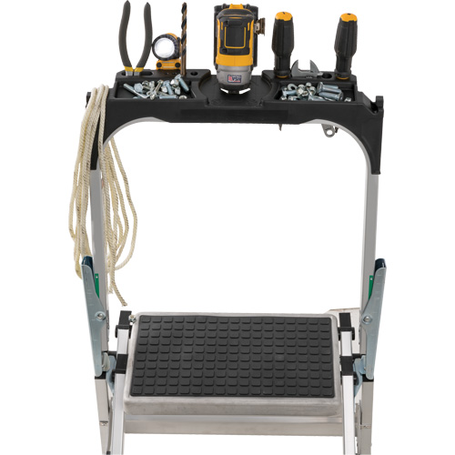 Tilt & Roll Step Stool Ladder, 4 Steps, 44.25" x 22.13" x 59" High Advanced Consulting and Training Ltd.