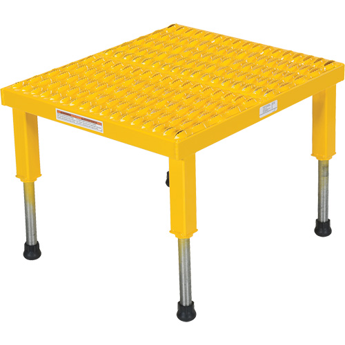 Plate-forme ajustable Step-Mate, 1 marche(s), 23-1/2" la x 19-9/16" lo x 16-1/2" h, Capacit&eacute; 500 lb Advanced Consulting and Training Ltd.