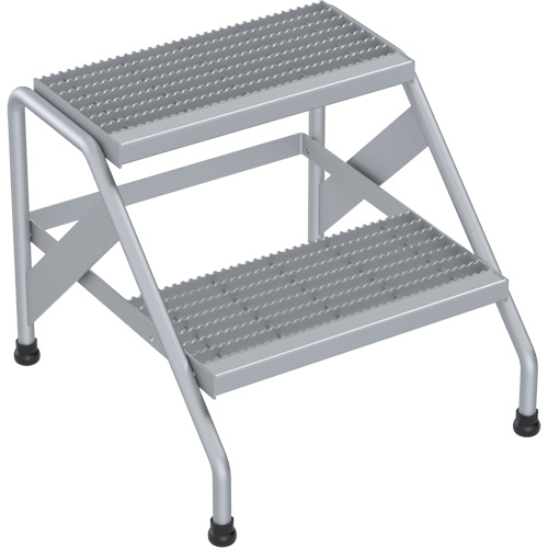 Escabeau en aluminium, 2 marche(s), 22-13/16" la x 24-9/16" lo x 20" h, Capacit&eacute; 500 lb Advanced Consulting and Training Ltd.