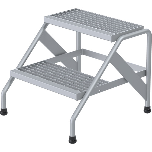 Escabeau en aluminium, 2 marche(s), 22-13/16" la x 24-9/16" lo x 20" h, Capacit&eacute; 500 lb Advanced Consulting and Training Ltd.