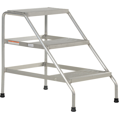 Escabeau en aluminium, 3 marche(s), 22-13/16" la x 34-9/16" lo x 30" h, Capacit&eacute; 500 lb Advanced Consulting and Training Ltd.