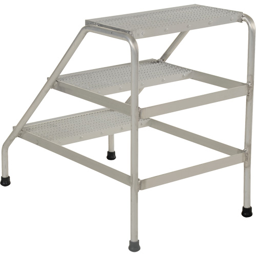 Escabeau en aluminium, 3 marche(s), 22-13/16" la x 34-9/16" lo x 30" h, Capacit&eacute; 500 lb Advanced Consulting and Training Ltd.
