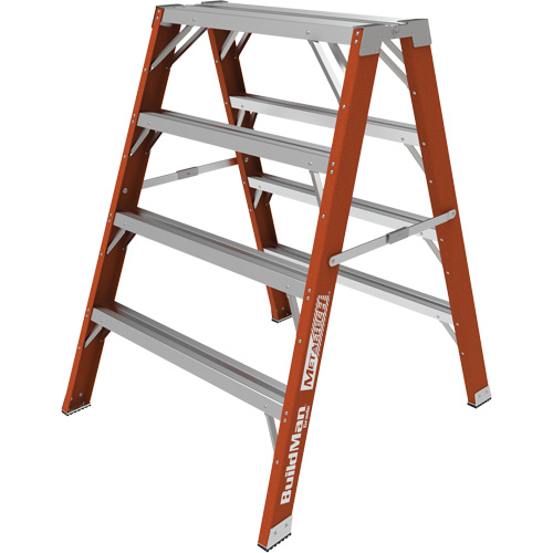 Escabeau chevalet &eacute;tabli Buildman, 4' ha x 36,25" la x 40,5" pr, Capacit&eacute; de 300 lb, Fibre de verre Advanced Consulting and Training Ltd.