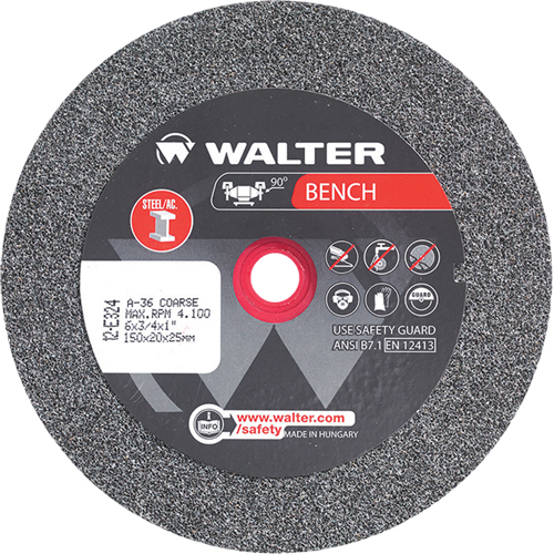 Meules pour rectifieuses d'&eacute;tabli, 6" x 3/4", Arbre de 1", 1 Advanced Consulting and Training Ltd.