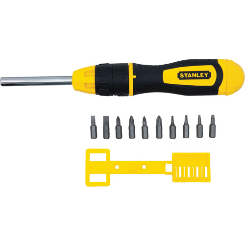 Multi-Bit Ratchet Screwdriver with 10 Bits, Cushion Grip Handle Advanced Consulting and Training Ltd.