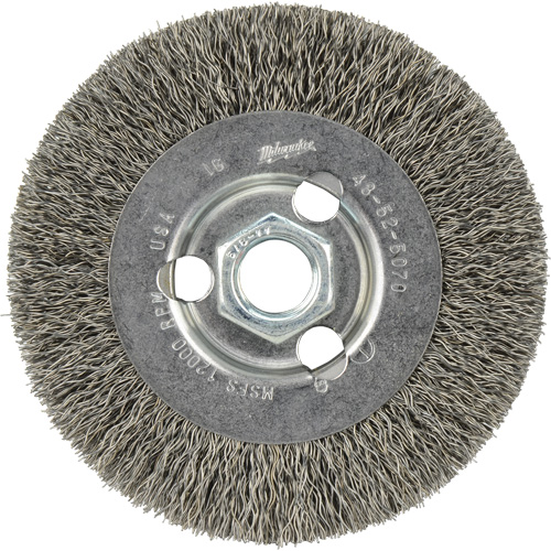 Disque &agrave; fils cr&ecirc;p&eacute;s, 4" dia., Fils 0,12", Arbre 5/8"-11 Advanced Consulting and Training Ltd.
