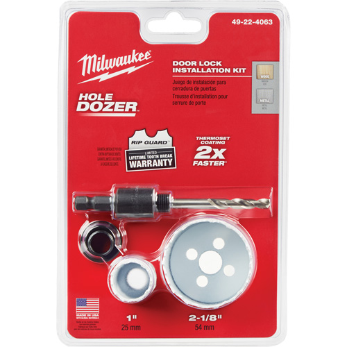 Hole Dozer Door Lock Hole Saw Kit, 4 Pieces Advanced Consulting and Training Ltd.
