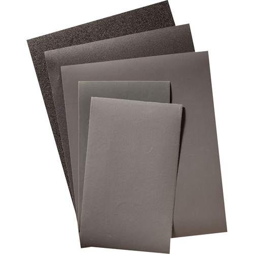 Feuille de papier abrasif, 9" x 11", Grain 320, Carbure de silicium Advanced Consulting and Training Ltd.