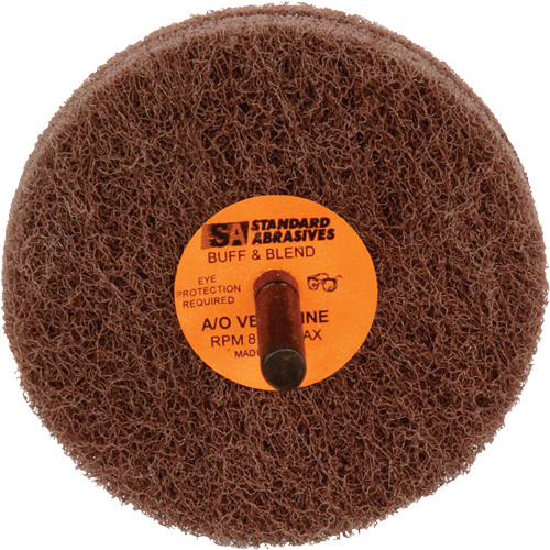 Standard Abrasives 2-Ply Buff & Blend Wheel, 3" Dia. x 2" W, 1/4" Arbor, Aluminum Oxide Advanced Consulting and Training Ltd.