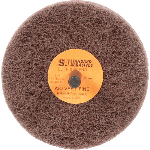 Standard Abrasives Buff & Blend Wheel, 3" Dia. x 3" W, 1/4" Arbor, Aluminum Oxide Advanced Consulting and Training Ltd.
