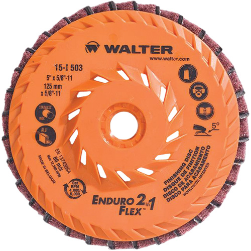 Enduro-Flex 2-in-1 Flap Disc, 5" x 5/8"-11, 80 Grit, Ceramic Advanced Consulting and Training Ltd.