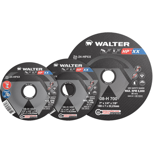 Meule HP XX, 4-1/2" x 1/4", Arbre 7/8", Type 27S Advanced Consulting and Training Ltd.