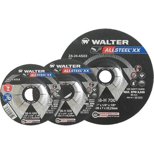 ALLSTEEL XX Depressed Centre Grinding Wheels, 9" x 1/4", 7/8" Arbor, Type 27 Advanced Consulting and Training Ltd.