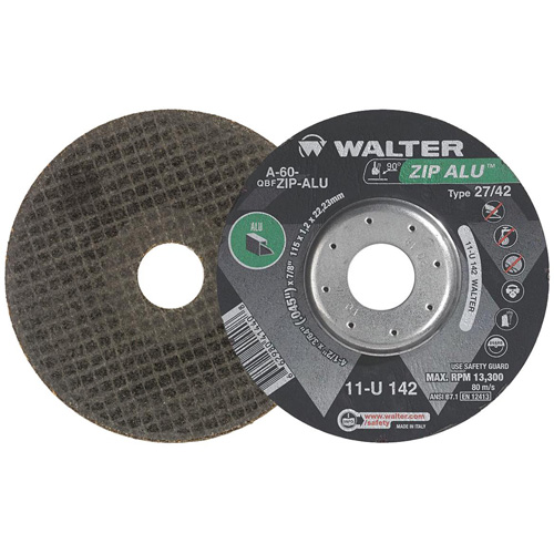 Zip Alu Cut-Off Wheel, 5" x 3/64", 7/8" Arbor, Type 27, Aluminum Oxide, 12200 RPM Advanced Consulting and Training Ltd.