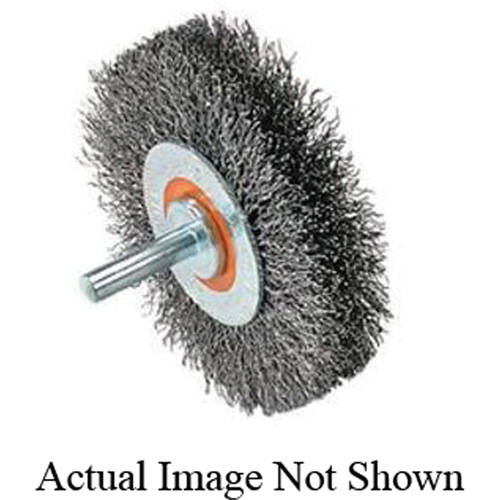 Mounted Crimped Wire Wheel, 3" Dia., 0.0118" Fill Advanced Consulting and Training Ltd.