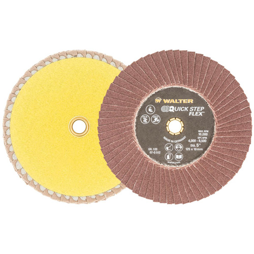 QUICK-STEP FLEX Flap Disc, 5" x Type 29, 120 Grit, Aluminum Oxide Advanced Consulting and Training Ltd.