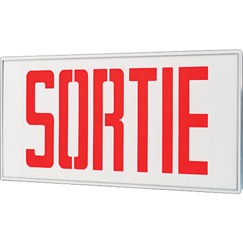Enseignes sortie Stella - Sortie, DEL, &agrave; raccordement fixe, 17-1/2" lo x 18-1/2" la, Français Advanced Consulting and Training Ltd.