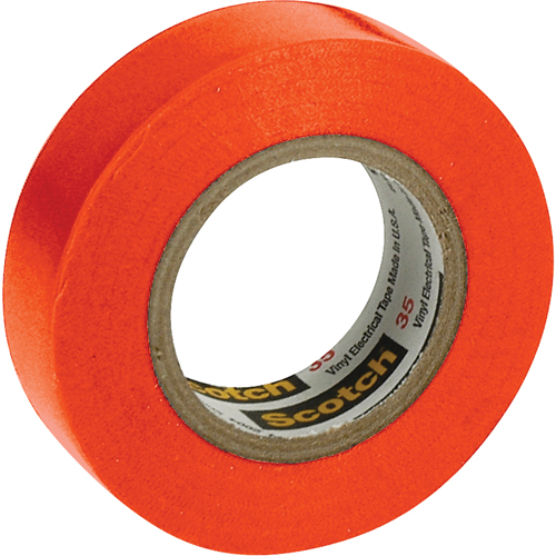 Scotch&reg; 35 Colour Coded Tape, 12.7 mm (1/2") x 20.1 m (66'), Orange, 7 mils Advanced Consulting and Training Ltd.