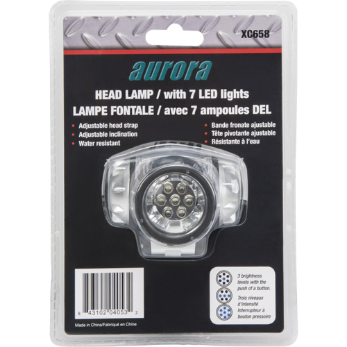 Lampe frontale, DEL, 28 lumens, 20 hres de fonctionnement, piles AAA Advanced Consulting and Training Ltd.