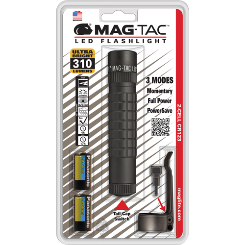 Mag-Tac Tactical Flashlights, LED, 310 Lumens, CR123 Batteries Advanced Consulting and Training Ltd.