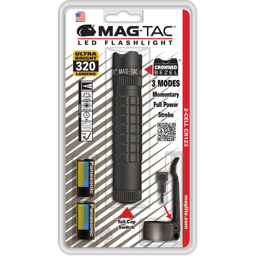 Mag-Tac Tactical Flashlights, LED, 320 Lumens, CR123 Batteries Advanced Consulting and Training Ltd.