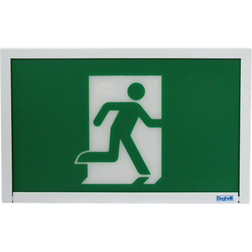 Enseigne de sortie coureur, DEL, &agrave; piles, 12" lo x 7 1/2" la, Pictogramme Advanced Consulting and Training Ltd.