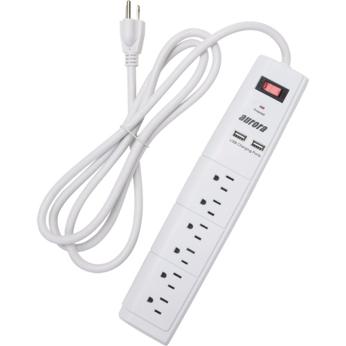 USB Charging Surge Protector, 6 Outlets, 1200 J, 1875 W, 6' Cord Advanced Consulting and Training Ltd.