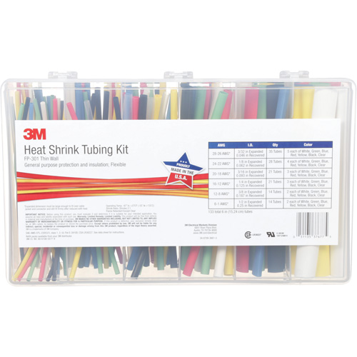 Heat Shrink Tubing, Thin Wall, 6", 0.5" (1.27cm) - 0.0938" (0.24cm) Advanced Consulting and Training Ltd.