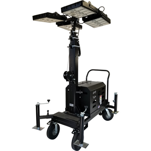Beacon LED Four-Light Tower, Diesel/Electric, 800 Watts, 120000 Lumens, 17' High Advanced Consulting and Training Ltd.