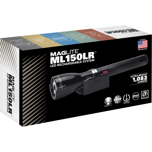 Lampe de poche &agrave; recharge rapide ML150LR(X), DEL, 1082 lumens, Piles Rechargeable Advanced Consulting and Training Ltd.