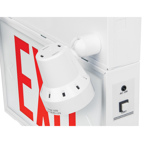 Exit Sign with Security Lights, LED, Battery Operated/Hardwired, 12-1/10" L x 11" W, English Advanced Consulting and Training Ltd.