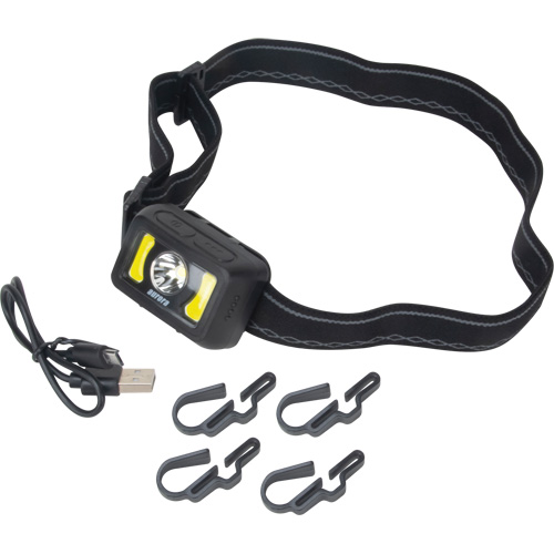Lampe frontale, DEL, 350 lumens, 2 hres de fonctionnement, piles Rechargeable Advanced Consulting and Training Ltd.