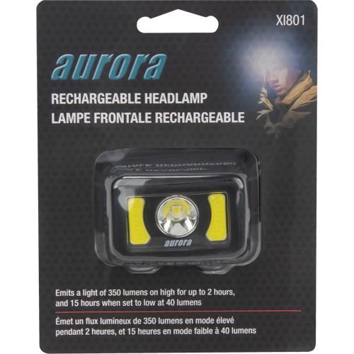 Lampe frontale, DEL, 350 lumens, 2 hres de fonctionnement, piles Rechargeable Advanced Consulting and Training Ltd.