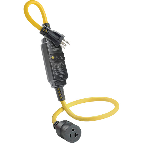 Cordon avec disjoncteur diff&eacute;rentiel (DDFT) &agrave; r&eacute;armement automatique, 120 V, 20 A, Cordon de 3' Advanced Consulting and Training Ltd.